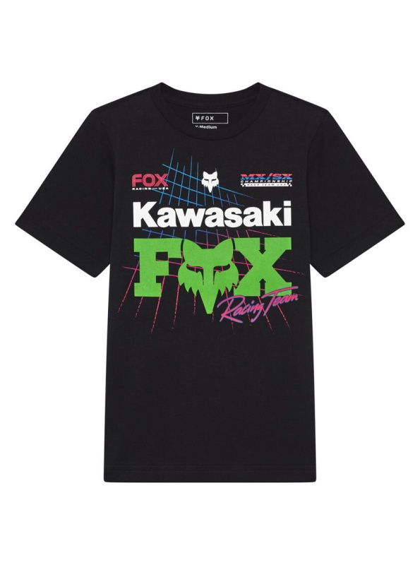 Fox dětské tričko X Kawi Ss Black | Černá | Velikost L | 100% bavlna