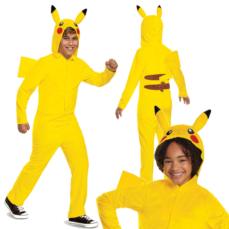 Dětský kostým Pikachu kigurumi 109–126 cm (4–6 let)