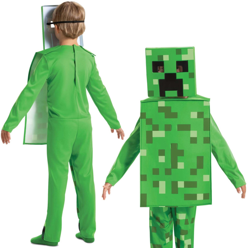 Dětský kostým Creeper z hry Minecraft 137–149 cm (10–12 let)