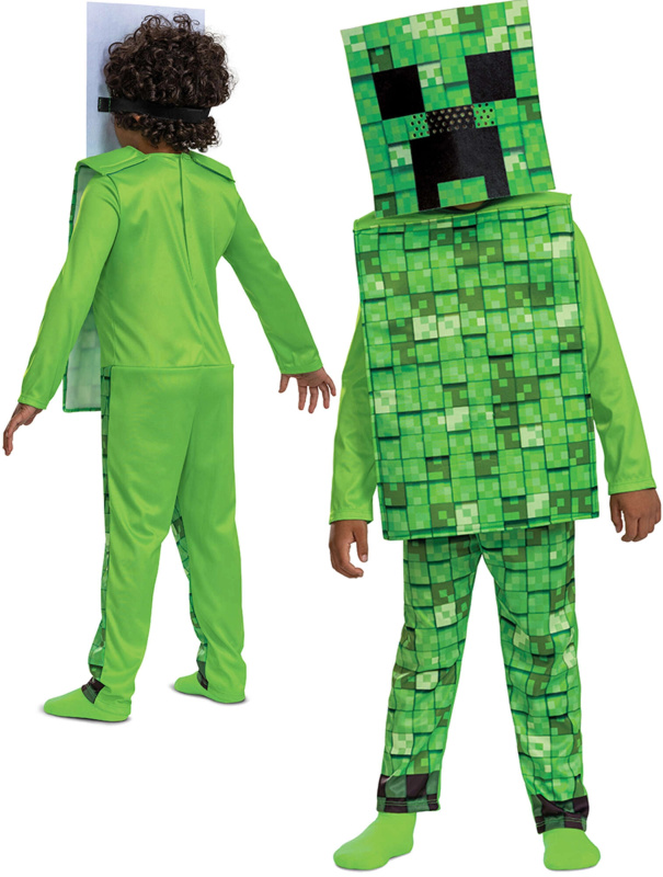 Minecraft dětský kostým creeper 109–126 cm (4–6 let)