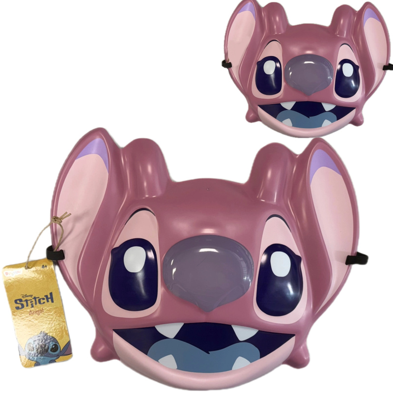 Disney Lilo & Stitch maska Angel růžová s gumičkou