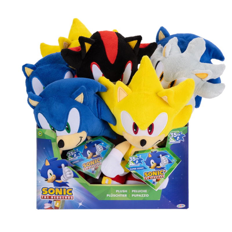 Sonic the Hedgehog plyšová postavička 23 cm (Wave 14, různé varianty) - 1 kus