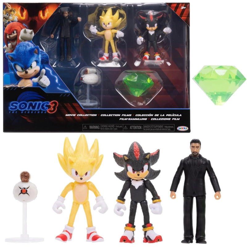 Sonic the Hedgehog 3 Movie Collection – sada 5 figurek 2,5”