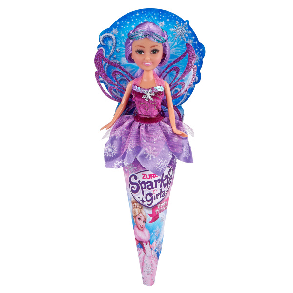 Princezna zimní Sparkle Girlz v kornoutku