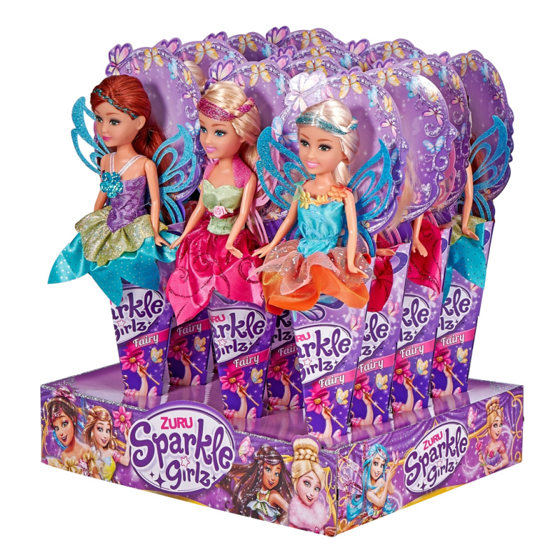 Alltoys Víla Sparkle Girlz s křídly v kornoutku