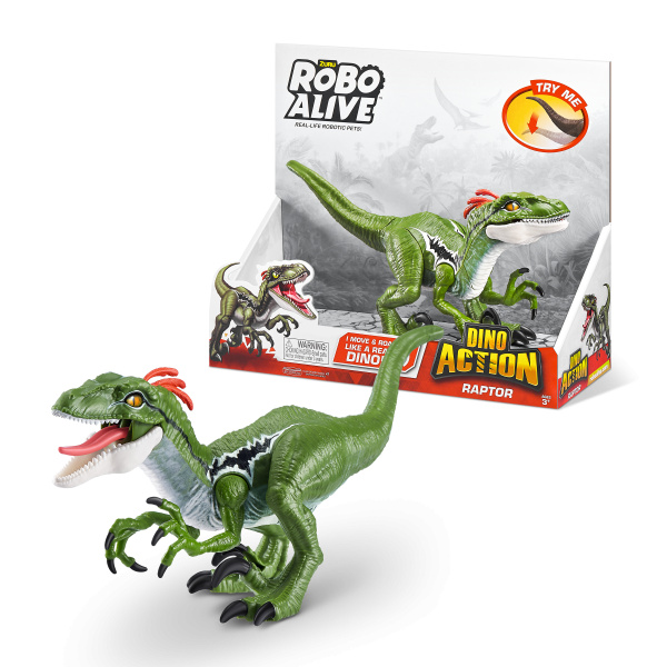 Zuru Robo Alive Dino Action interaktivní figurka Raptor