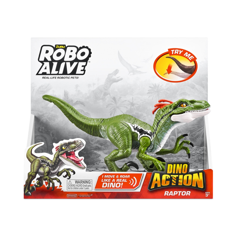 Zuru Robo Alive Dino Action interaktivní figurka Raptor