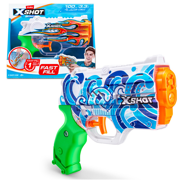 ZURU X-SHOT Vodní pistole Nano Fast fill Skins - více druhů