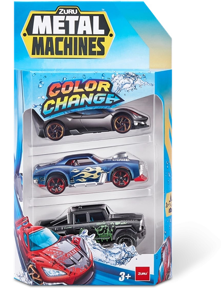 Metal Machines sada aut měnících barvu 3 ks