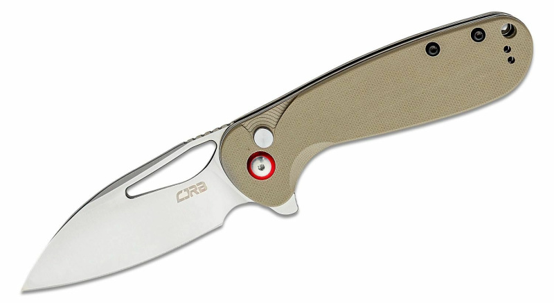CJRB Lago zavírací kapesní nůž Sand Polished, pouštně hnědý G10 - 1 kus