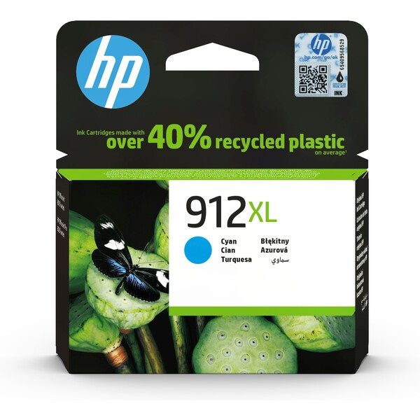HP 912XL originální inkoustová kazeta azurová 3YL81AE Azurová