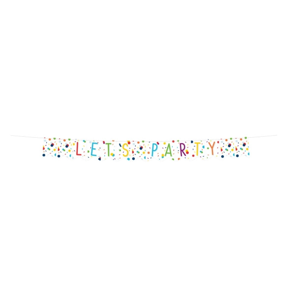 Narozeninová vlaječková girlanda Confetti - 1 kus