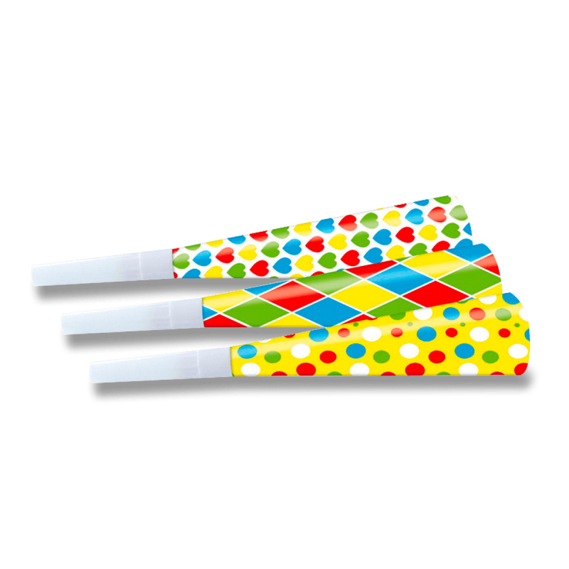 Barevné Trumpetky 3 ks AMSCAN