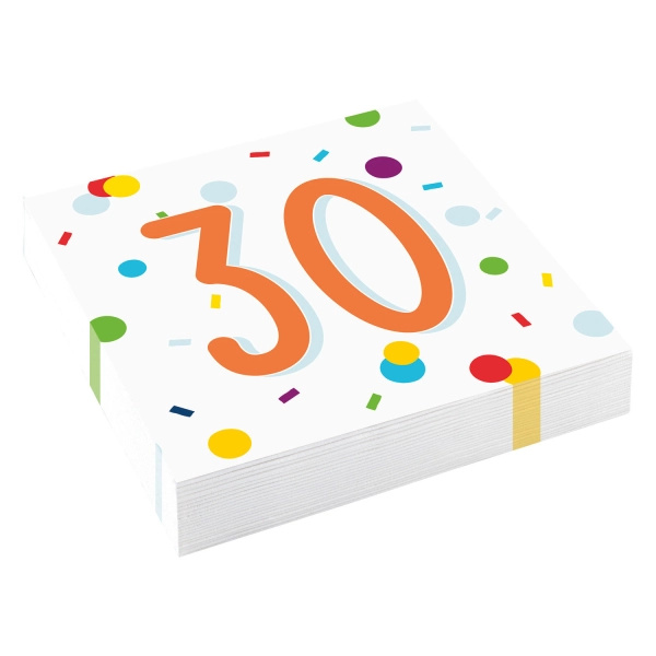 Confetti Birthday narozeninové ubrousky 33 x 33 cm (20 ks)