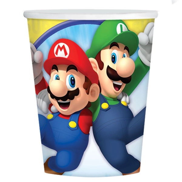 Kelímky Super Mario 250 ml (8 ks)