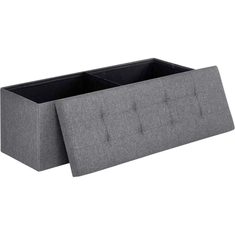 SEDACÍ BOX, textil, kompozitní dřevo, 110/38/38 cm