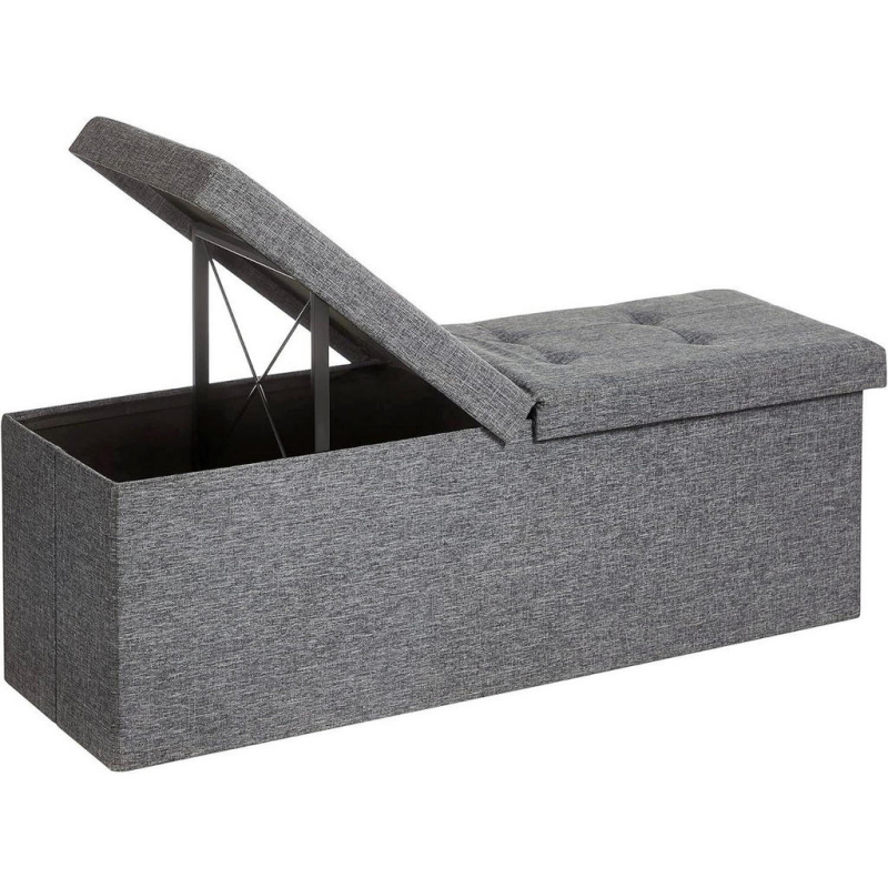 SEDACÍ BOX, textil, kompozitní dřevo, 110/38/38 cm