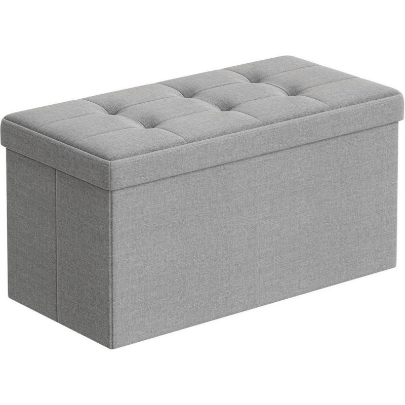 SEDACÍ BOX, textil, kompozitní dřevo, 76/38/38 cm
