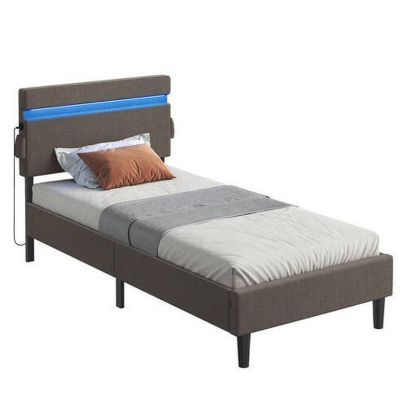 Boxxx ČALOUNĚNÁ POSTEL, 90/200 cm tmavě šedá