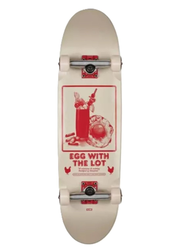Globe skateboard Eggy Off-White / The Lot | Černá | Velikost skate 8,625"