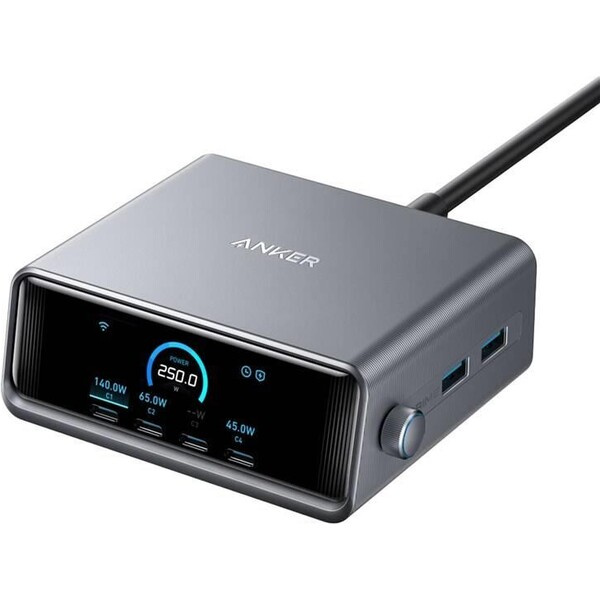 250W stolní GaN nabíječka Anker Prime Charger