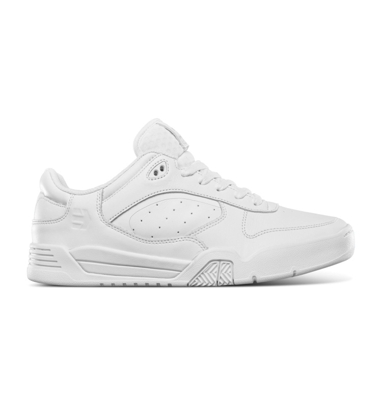 Etnies pánské boty Estrella White/White/Gum | Černá | Velikost 9,5 US