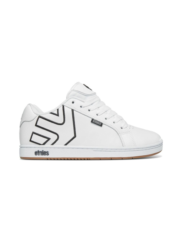 Etnies pánské boty Fader White/Black/Gum | Bílá | Velikost 14 US