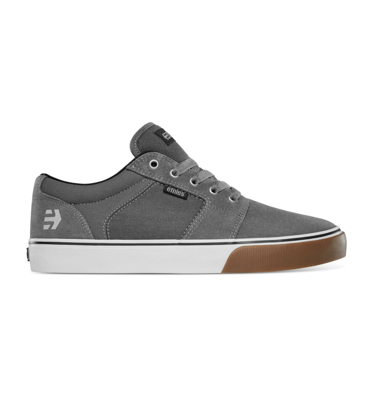 Etnies pánské boty Barge LS Dark Grey/White/Gum | Bílá | Velikost 10,5 US