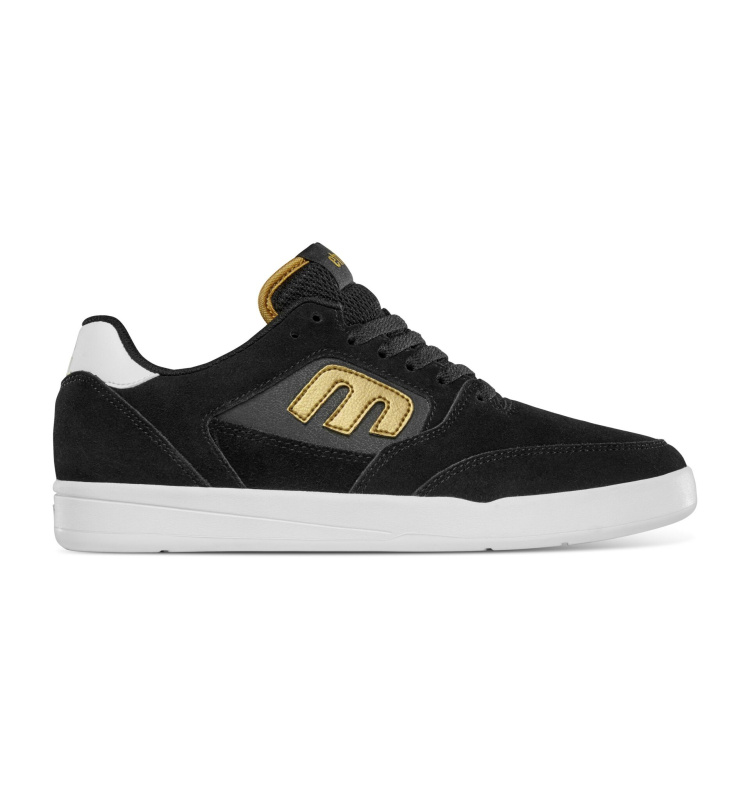 Etnies pánské boty Veer Black/Gold/White | Černá | Velikost 10 US