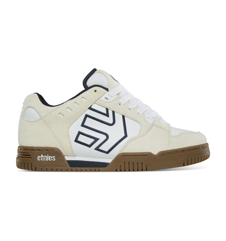 Etnies pánské boty Faze White/Navy/Gum | Bílá | Velikost 12 US