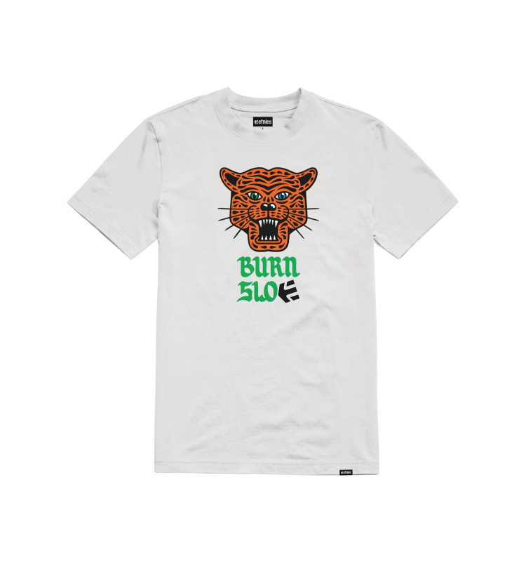 Etnies pánské tričko Burn Slow White | Bílá | Velikost XL