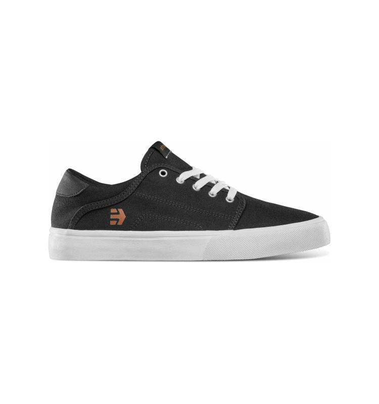 Etnies pánské boty Barge Slim Black/White/Silver | Černá | Velikost 5 US