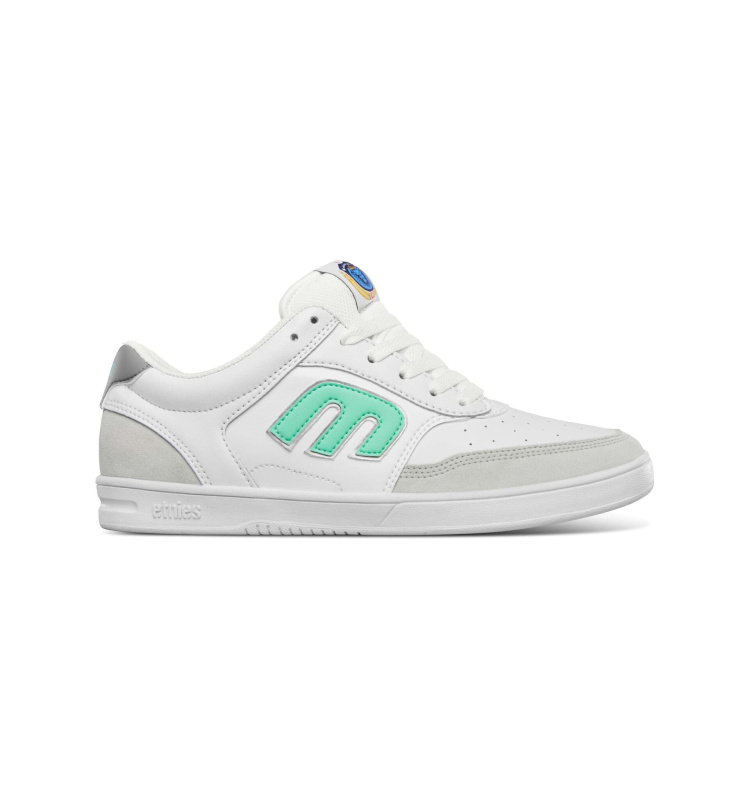 Etnies pánské boty The Aurelien White/Mint | Bílá | Velikost 10 US