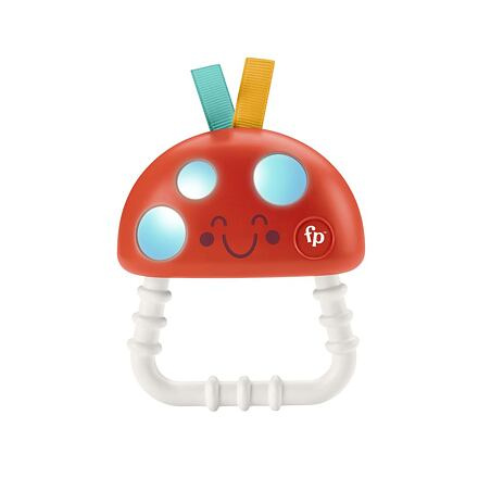 Mattel Fisher Price Kousátko a chrastítko Muchomůrka