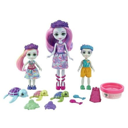 Mattel Enchantimals Ocean Kingdom Tinsley Turtle Family