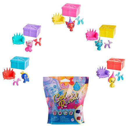 Mattel Barbie Color Reveal Zvířátko konfety, více druhů