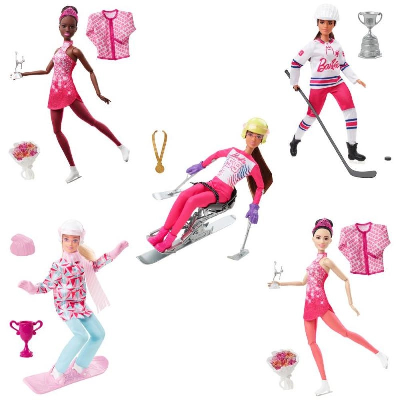 Mattel Barbie Zimní sporty Panenka, asst
