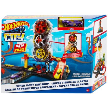 Hot Wheels garáž se závodními dráhami