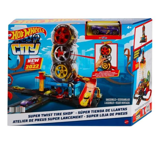 Hot Wheels garáž se závodními dráhami