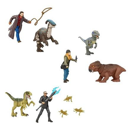 Mattel Jurassic World Člověk a dinosaurus, více druhů