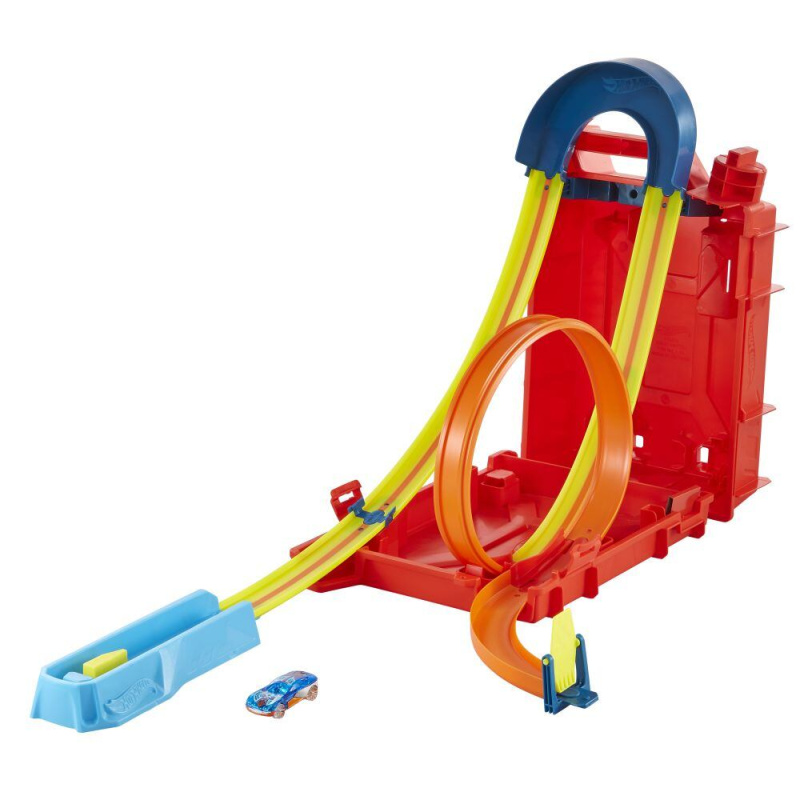 Hot Wheels Track builder kanystr kaskadérských kousků