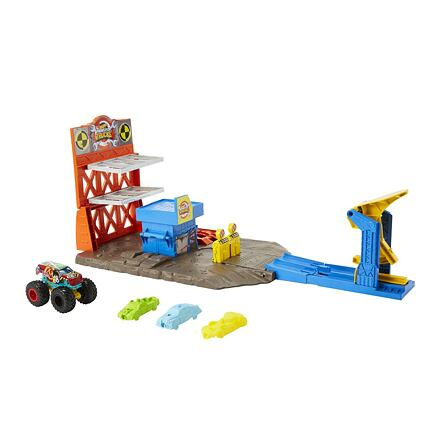 Mattel Hot Wheels Monster Trucks Výbušná stanice