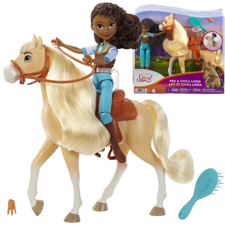 Mattel Spirit Pru a koník Chica Linda s příslušenstvím