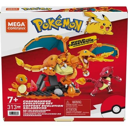 Mattel Mega Construx Pokémon evoluční set - Charmander
