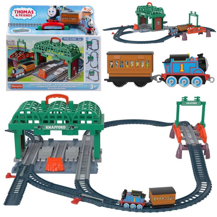 Fisher Price Mašinka Tomáš Push Along set 3 v 1 Tom HGX63