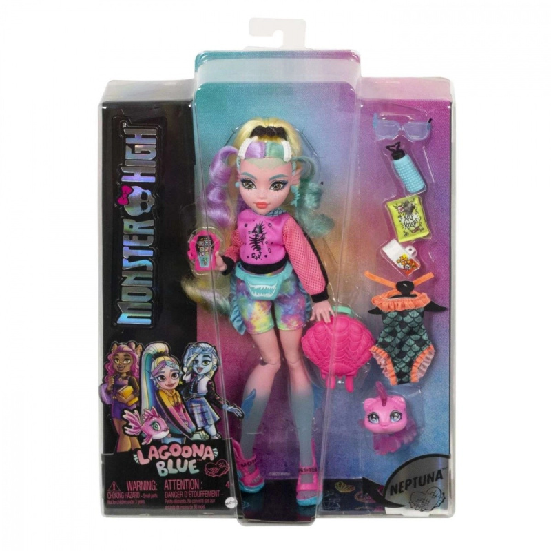 Mattel Monster High Doll Lagoona Blue With Pet HHK55