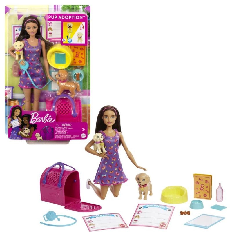 Barbie Panenka s pejsky HKD86
