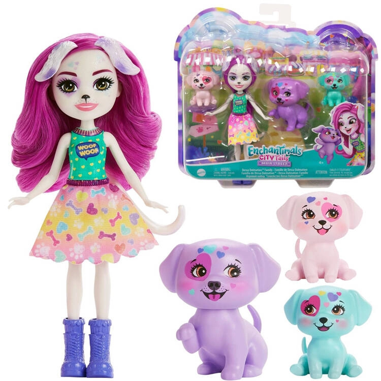 Mattel Enchantimals Rodinka Dalmatini