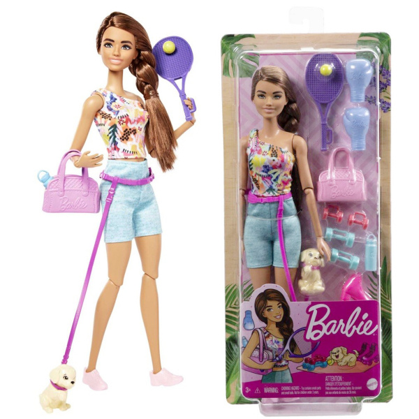Barbie Wellness panenka - sportovní den HKT91