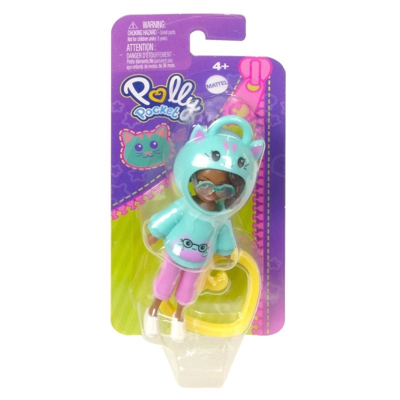 Mattel Polly Pocket figurka kočičky s přívěskem